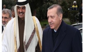 دیدار محرمانه امیر قطر با اردوغان