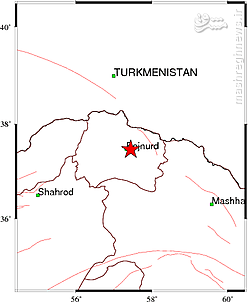 زلزله 5 ریشتری بجنورد را لرزاند +جزئیات