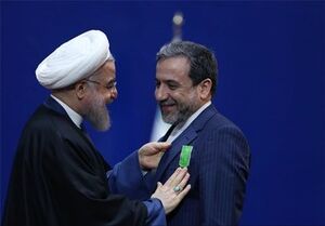 روحانی(خرداد۹۸):خروج آمریکا ازبرجام یعنی فخردیپلماسی ایران /عراقچی(خرداد97):روحانی به موگرینی تضمین دادکه ایران ازبرجام خارج نمیشود