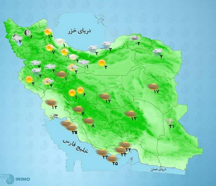 برف و باران در ۲۳ استان کشور