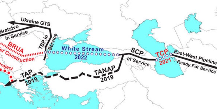 نقشه حذف ایران از مسیر ترانزیت گاز به اروپا